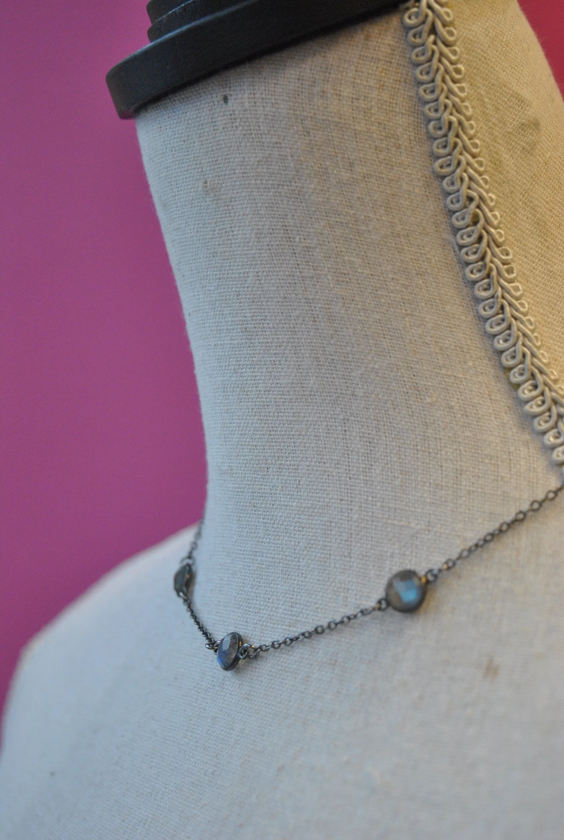 LABRADORITE LINKS DELICATE NECKLACE