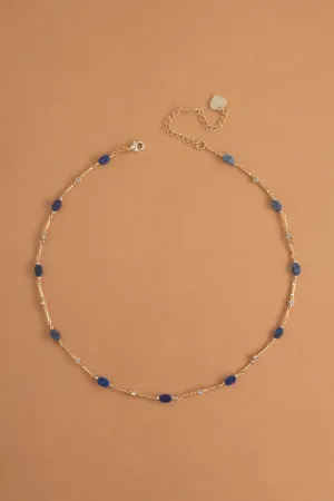 Lapis Lazuli Gold Dainty Necklace