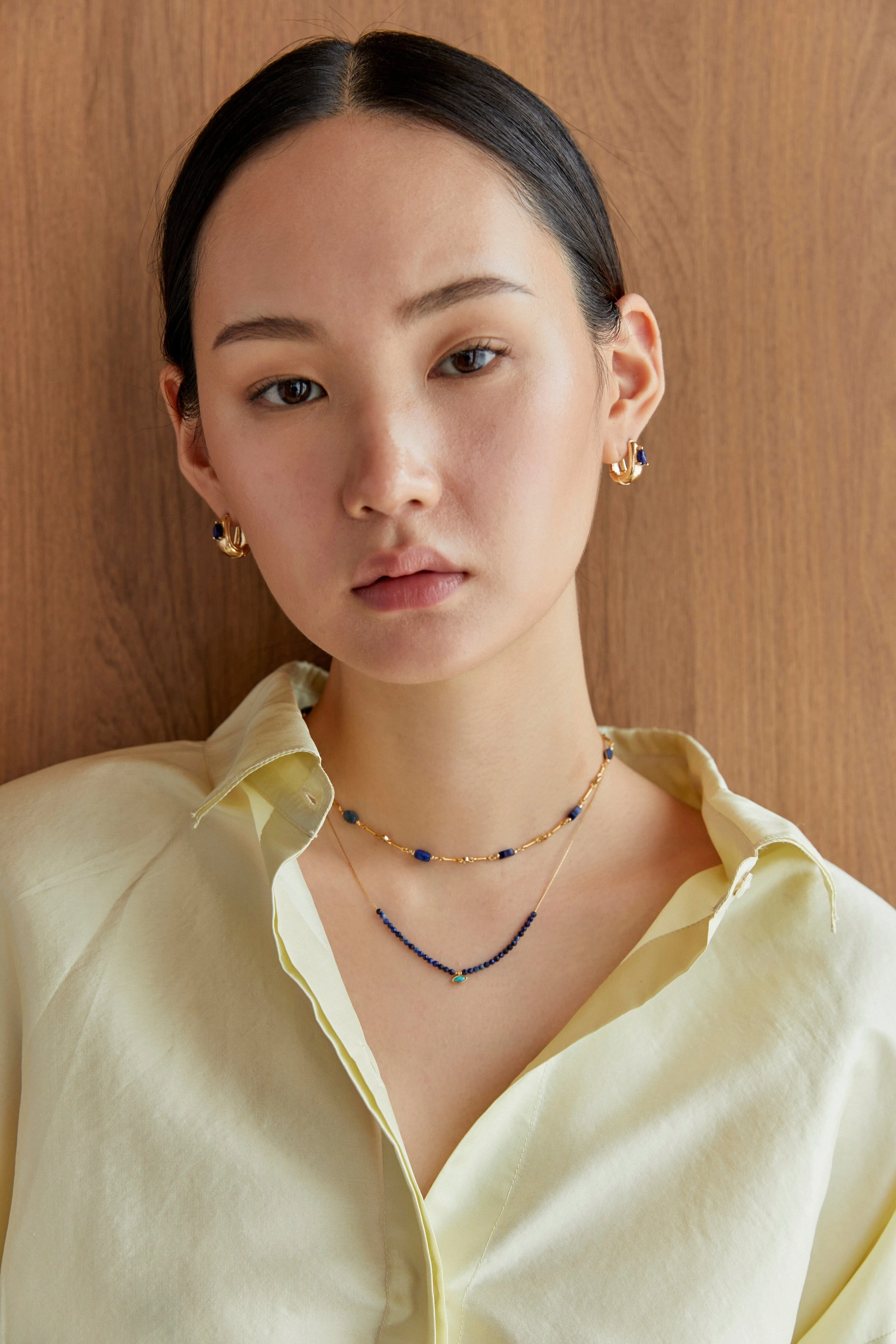 Lapis Lazuli Gold Dainty Necklace