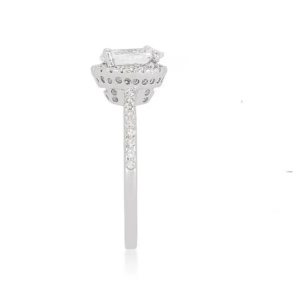 Laveda 1.3ct  Oval Halo Solitaire Engagement Ring | 2.3ct