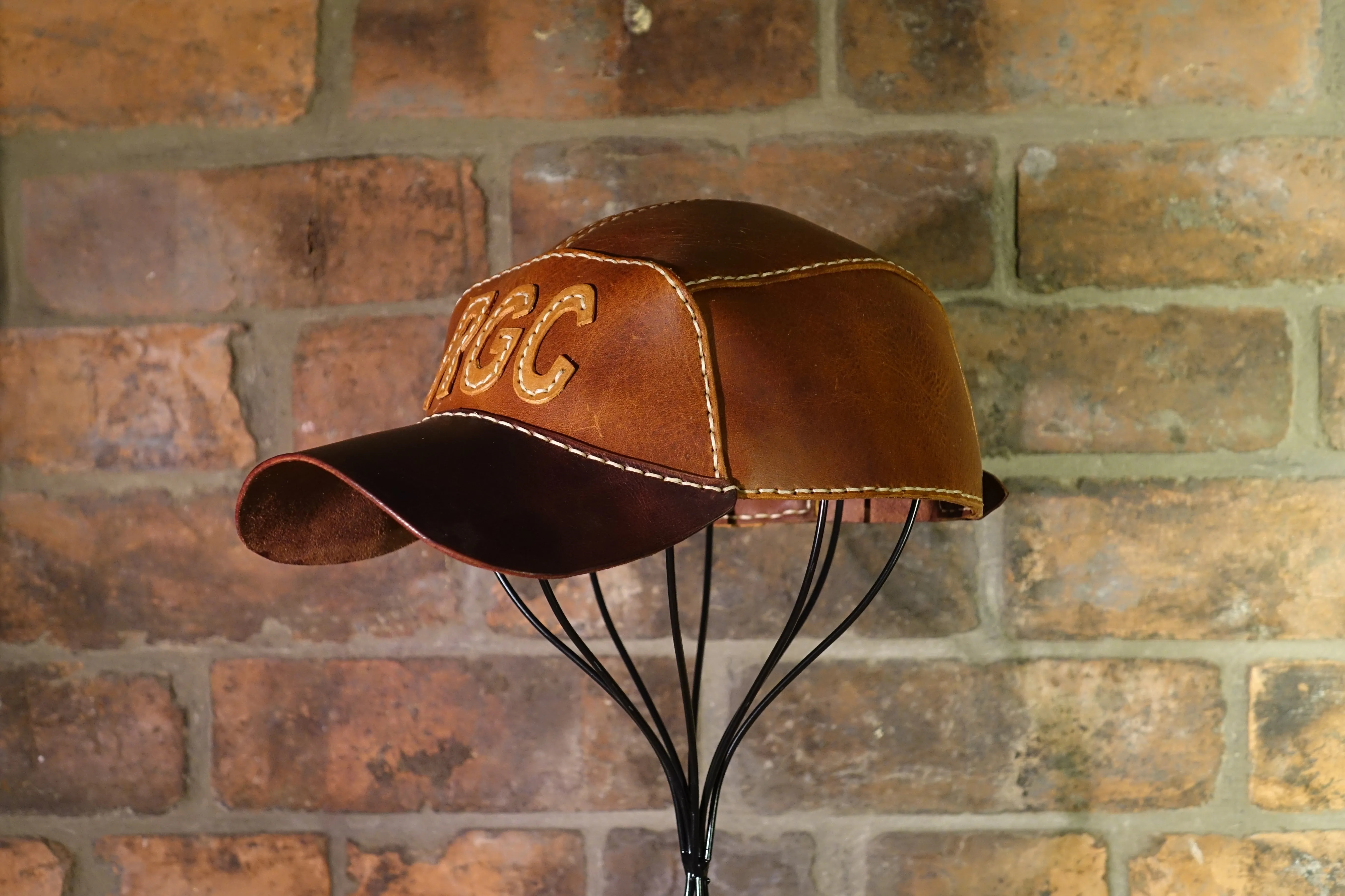 Leather Baseball Cap - 100% Handmade