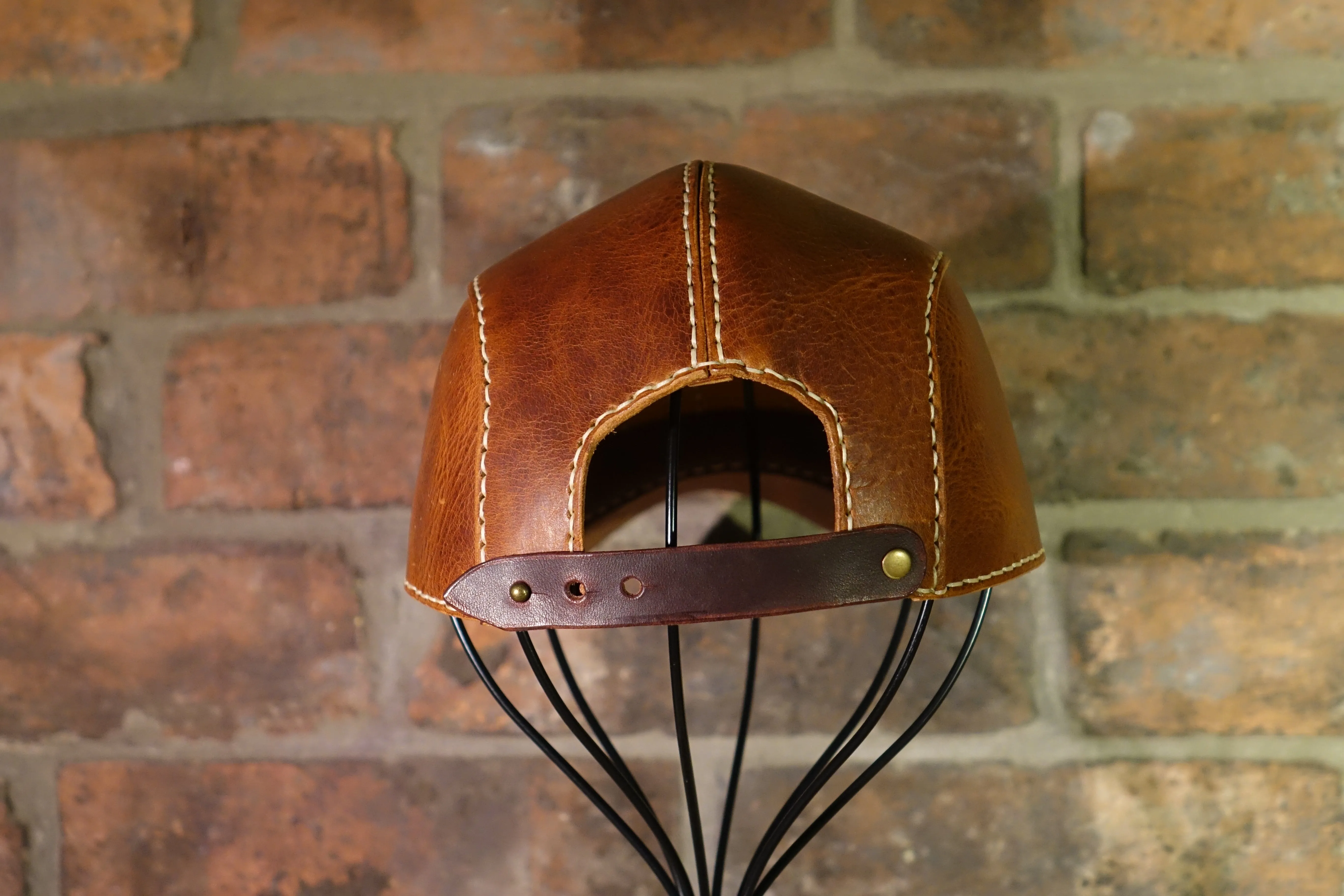 Leather Baseball Cap - 100% Handmade