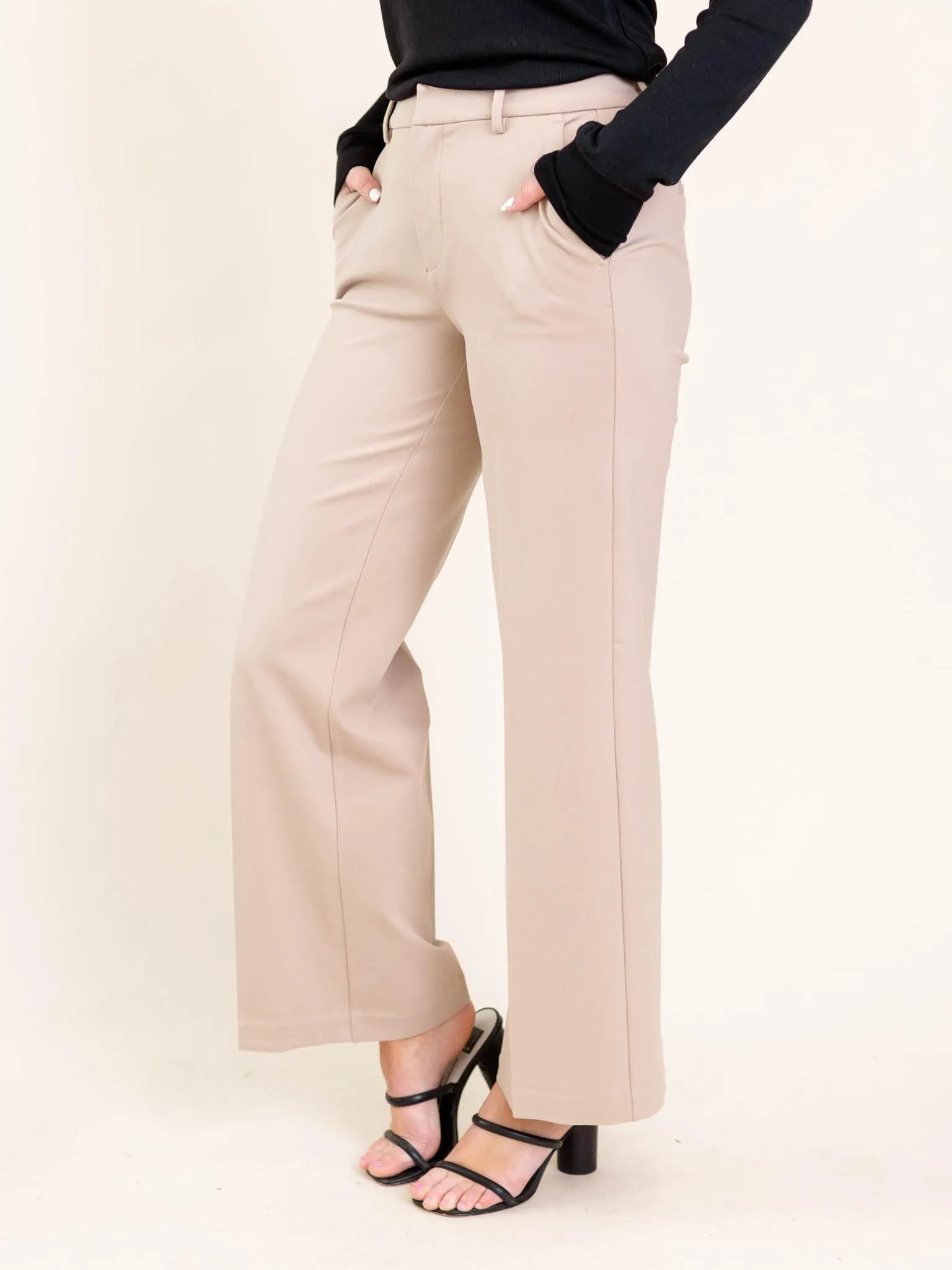 Liverpool Biscuit Kelsey Wide Leg Trouser