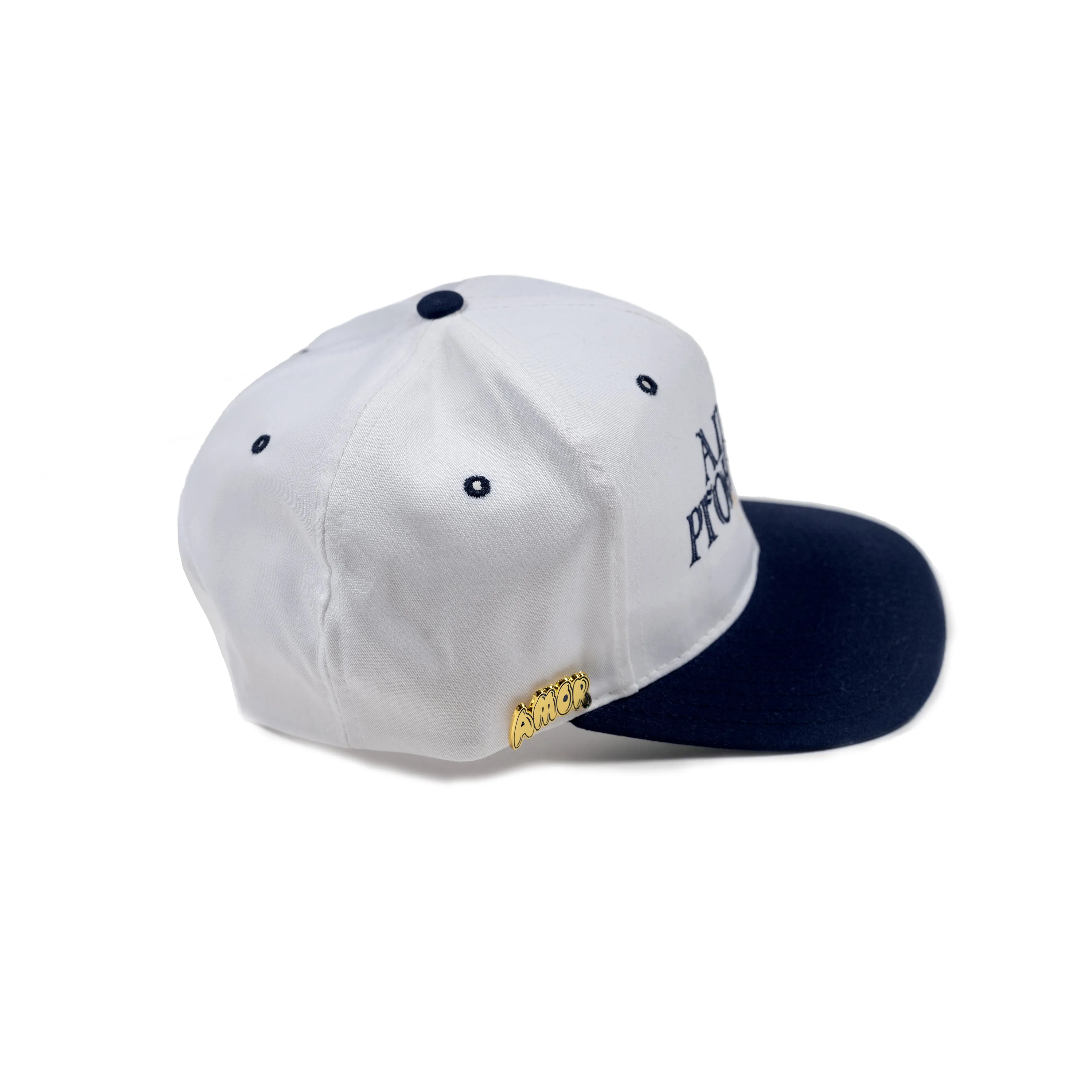 Logo Snapback Navy Gold Hat