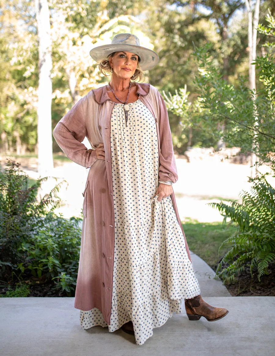 Lost In Love Vintage Coat - Dusty Mauve