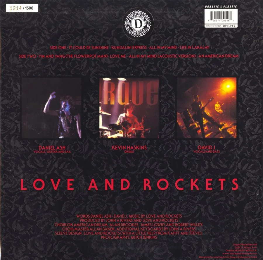 Love and Rockets - Express (Ltd. Ed. 150 Gram Red Vinyl, 2014 Reissue)