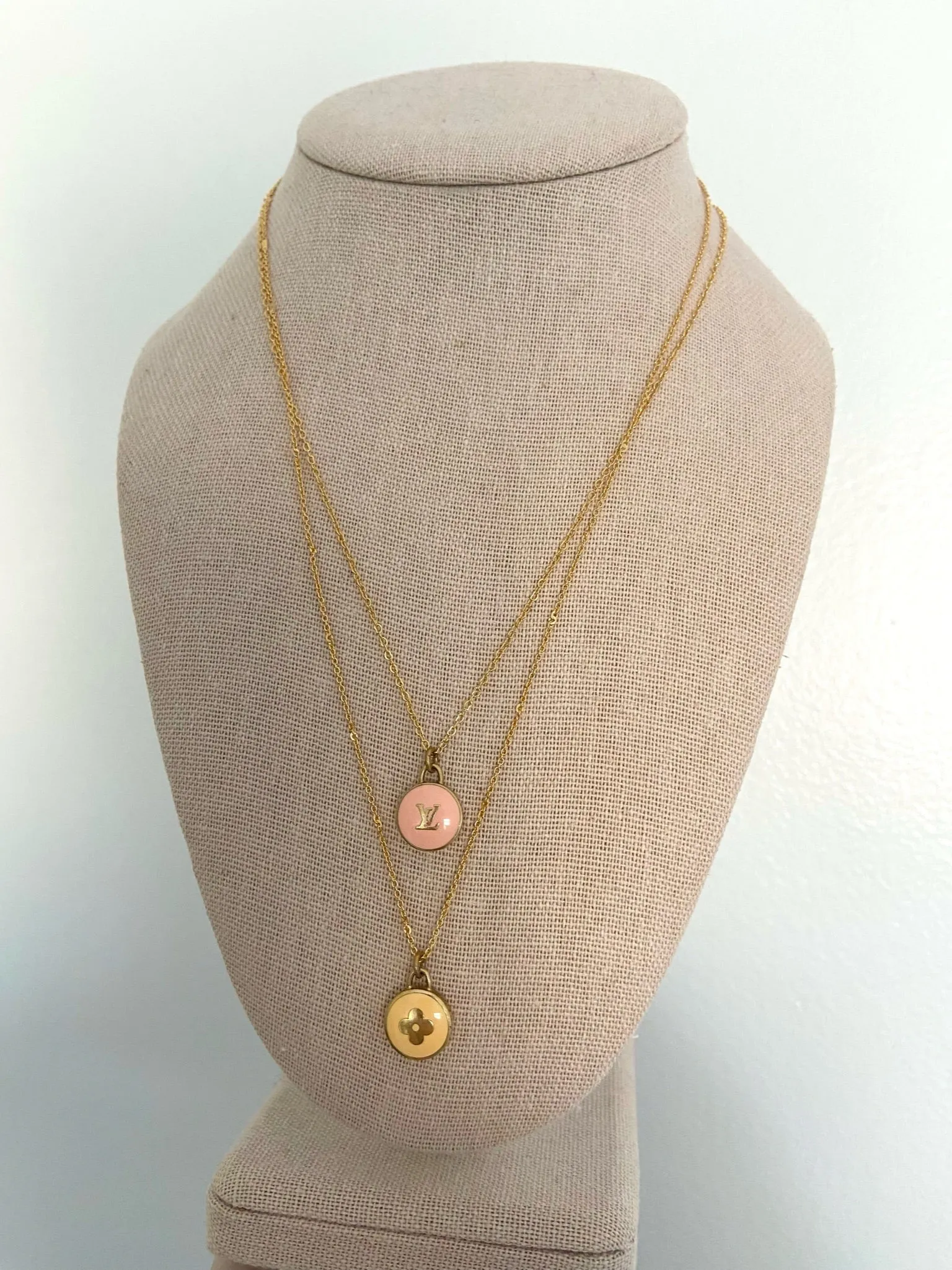 LV Pink Charm Necklace