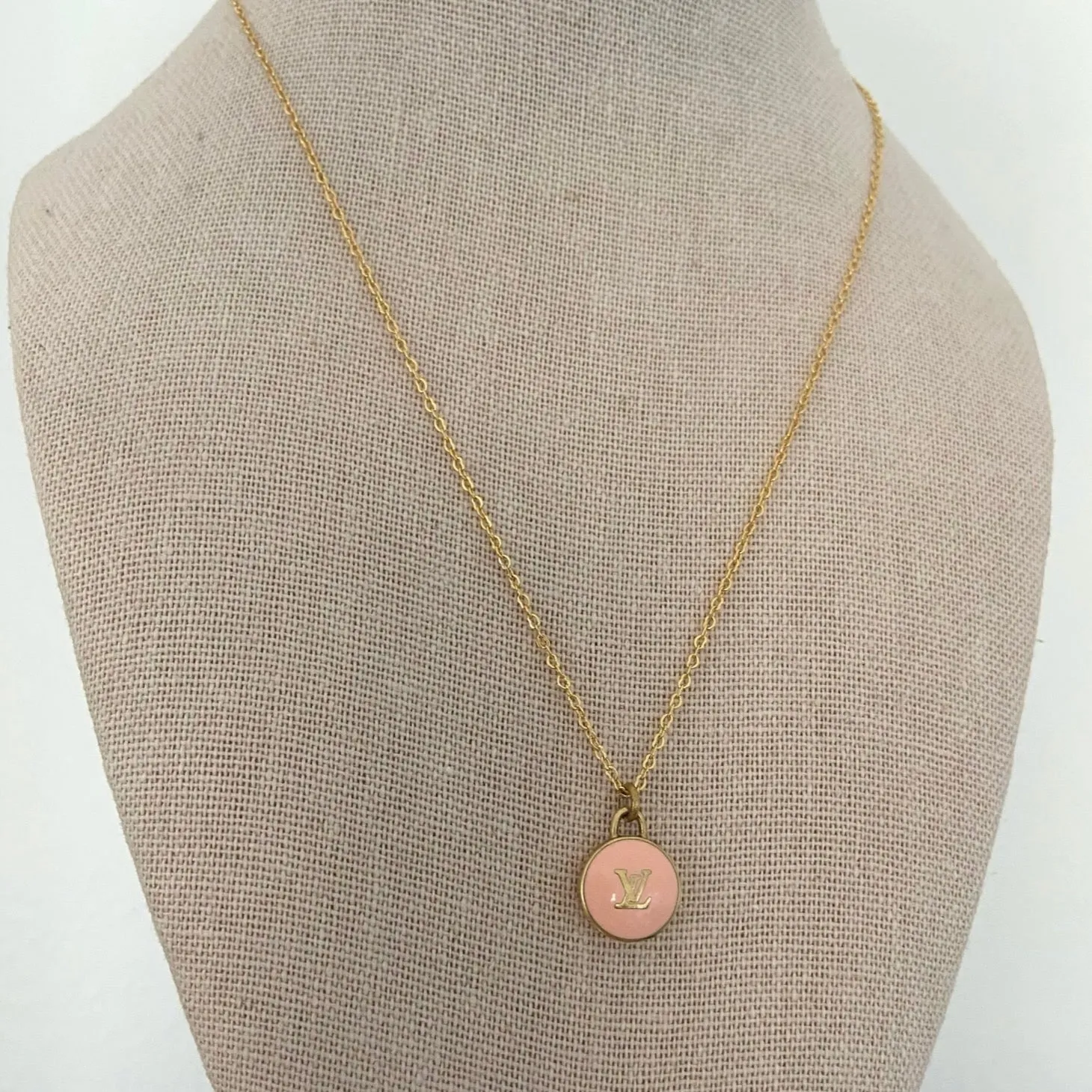 LV Pink Charm Necklace