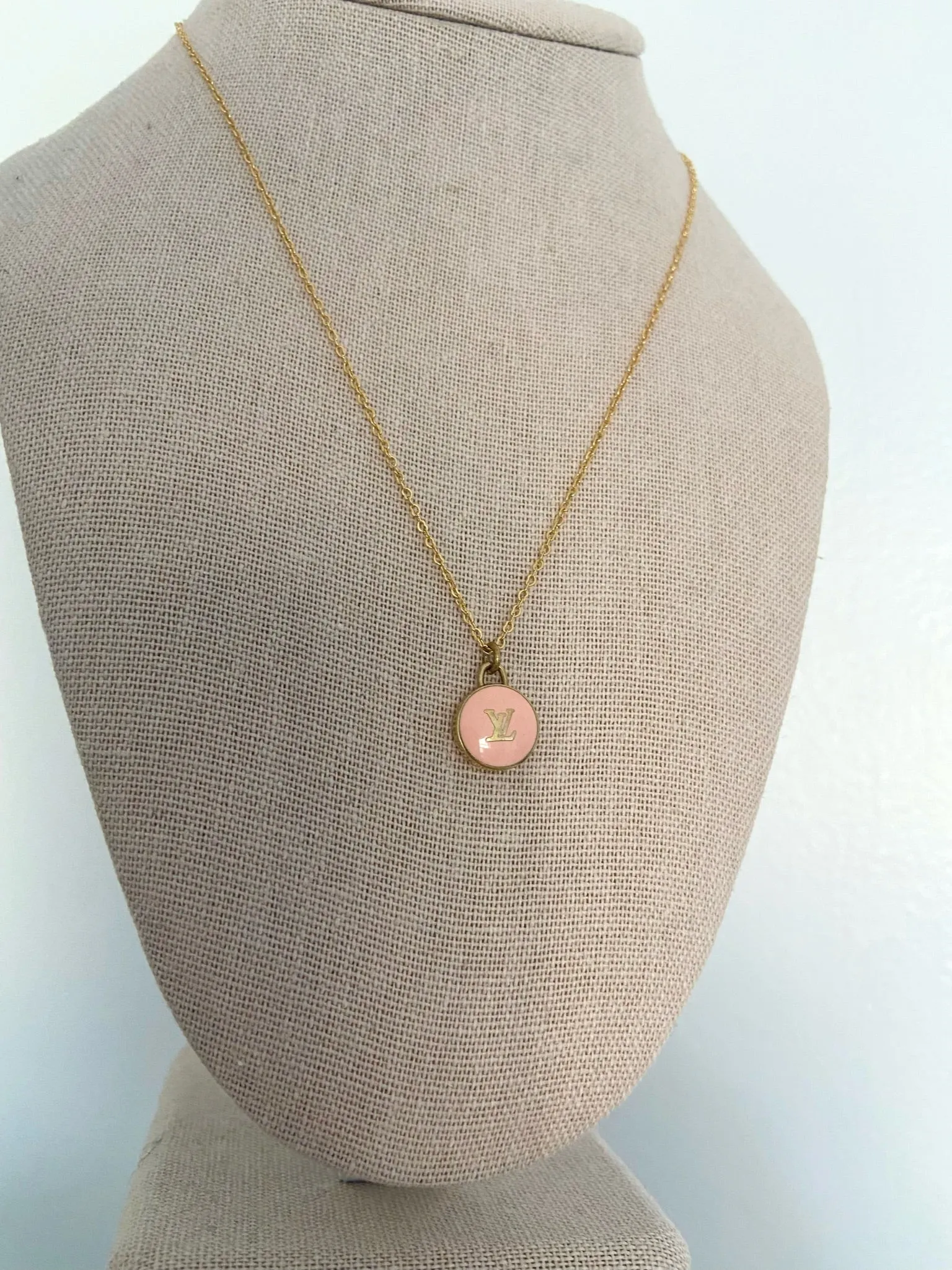 LV Pink Charm Necklace