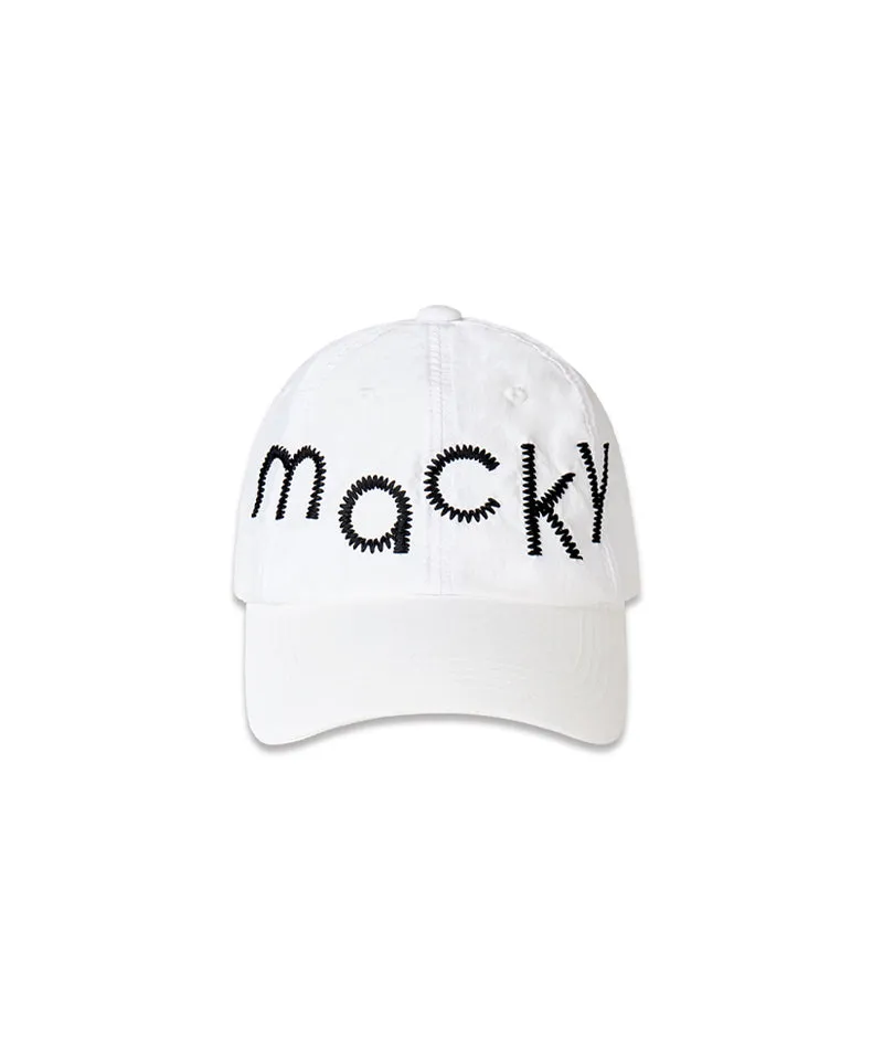 MACKY Golf: Breeze Logo Ball Cap - White