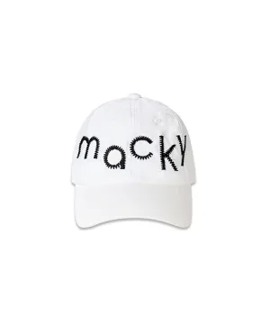 MACKY Golf: Breeze Logo Ball Cap - White