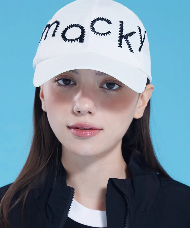 MACKY Golf: Breeze Logo Ball Cap - White