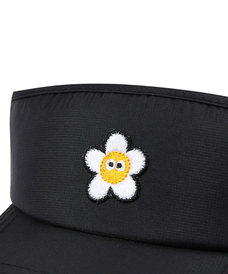 MACKY Golf: Daisy Patch Sunvisor - Black