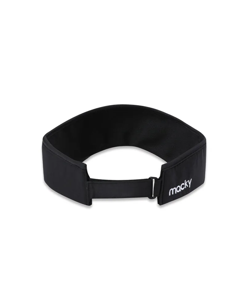 MACKY Golf: Daisy Patch Sunvisor - Black
