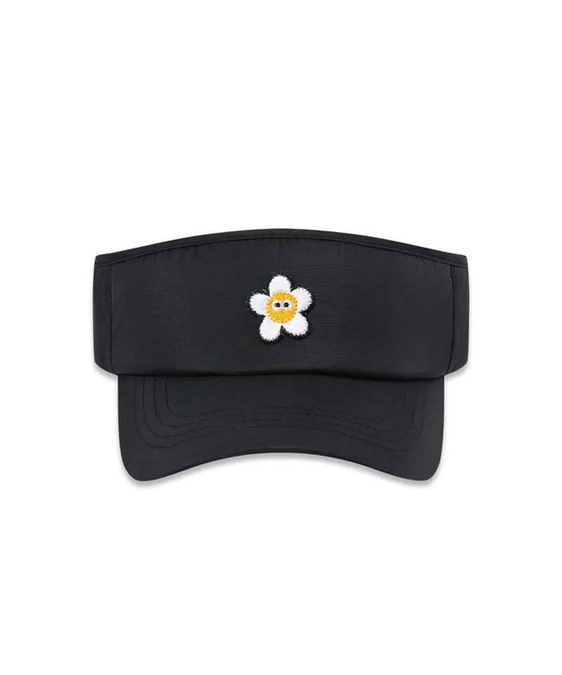 MACKY Golf: Daisy Patch Sunvisor - Black