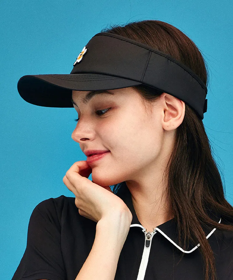 MACKY Golf: Daisy Patch Sunvisor - Black