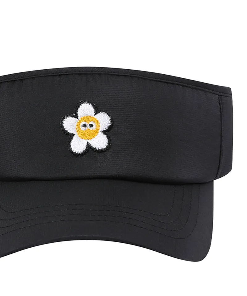 MACKY Golf: Daisy Patch Sunvisor - Black