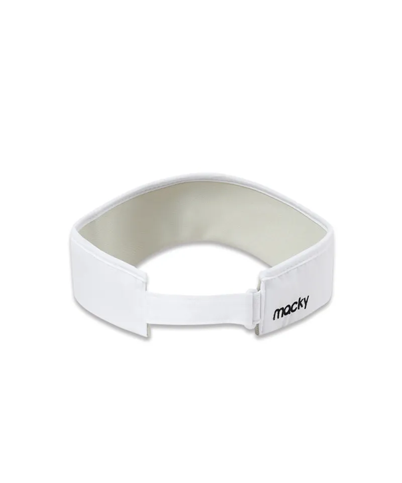 MACKY Golf: Daisy Patch Sunvisor - White
