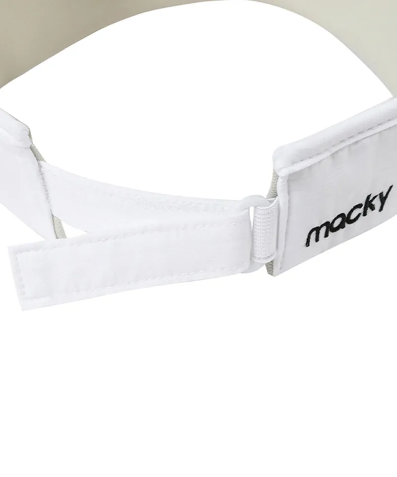MACKY Golf: Daisy Patch Sunvisor - White