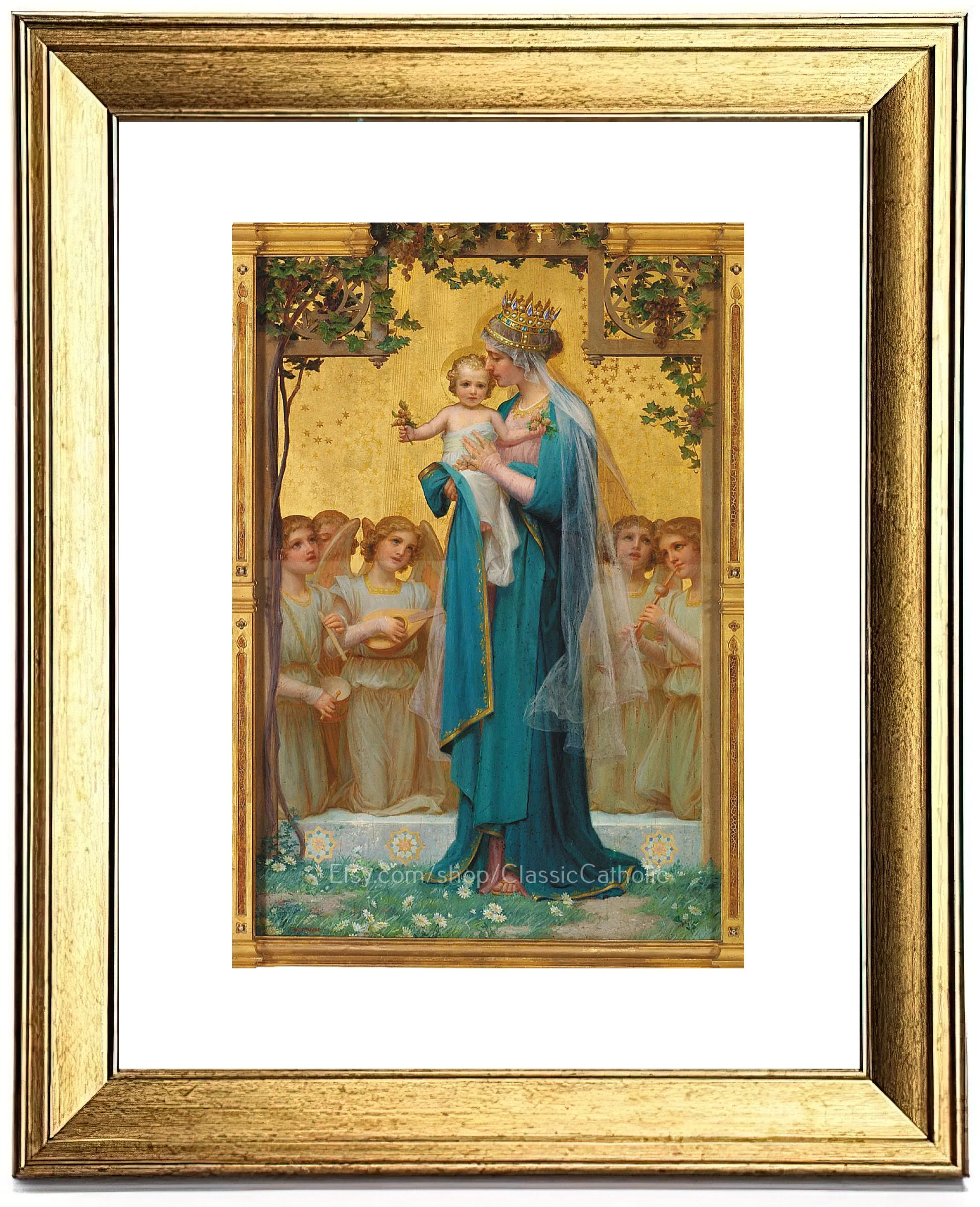 Madonna and Child Print by Enrique M. Vidal