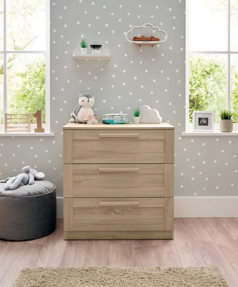 Mamas & Papas Atlas 2pc Furniture Set - Light Oak