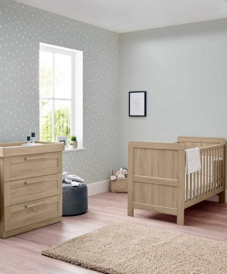 Mamas & Papas Atlas 2pc Furniture Set - Light Oak