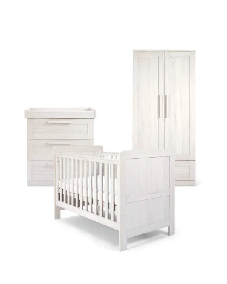 Mamas & Papas Atlas 3pc Furniture Set - Nimbus White