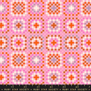 Meadow Star, Granny Square in Merry - 22.5" REMNANT