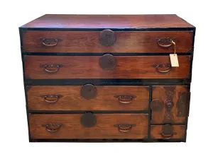 Meiji Period Two-Piece Cedar Tansu Chest