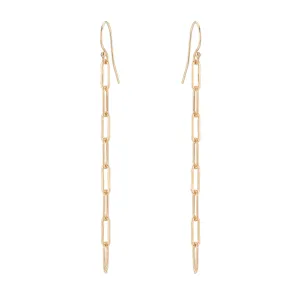 Micro Rectangle Drop Earrings - 14K Gold Filled