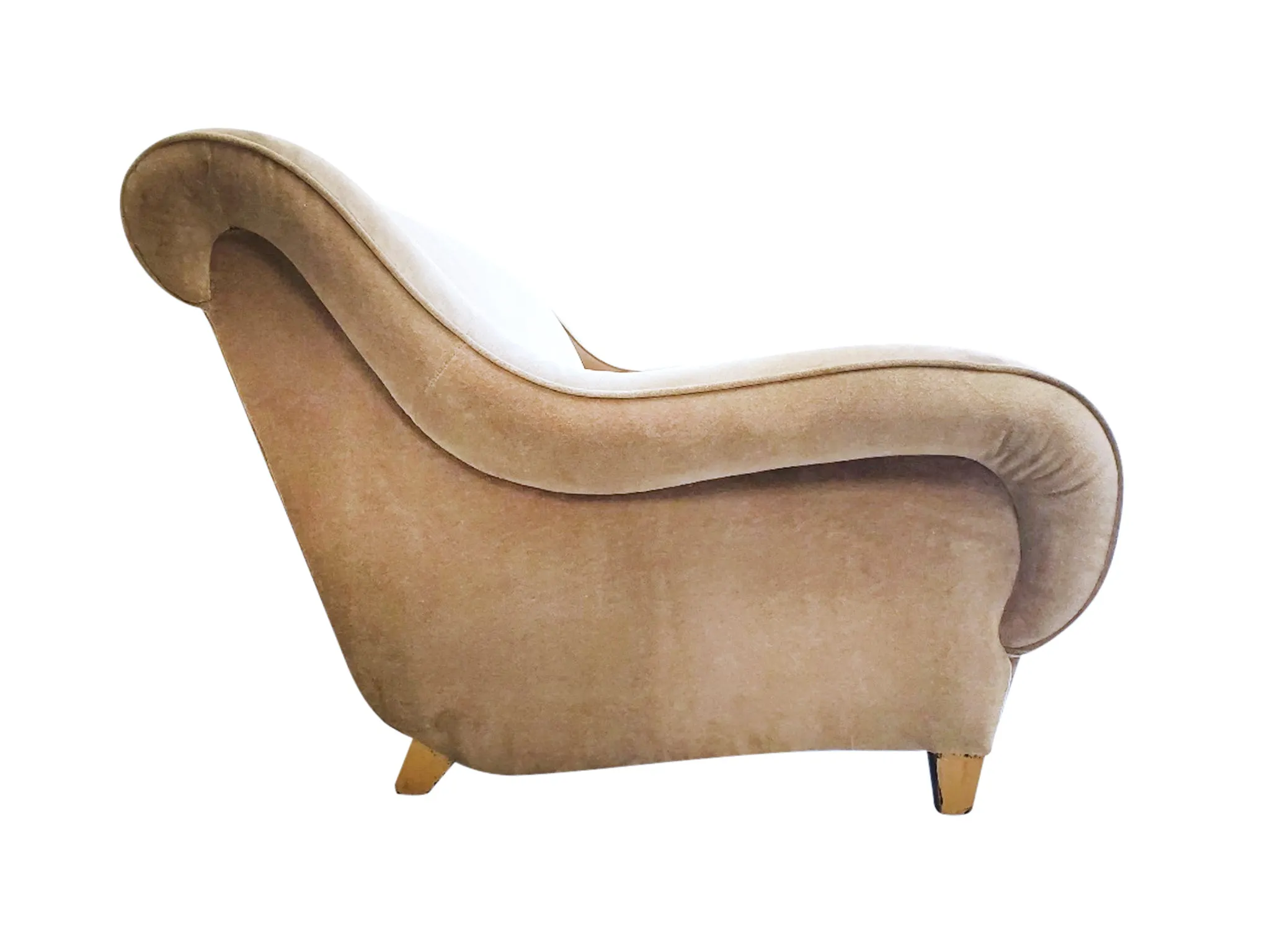 Midcentury James Mont Velvet Mohair Sofa