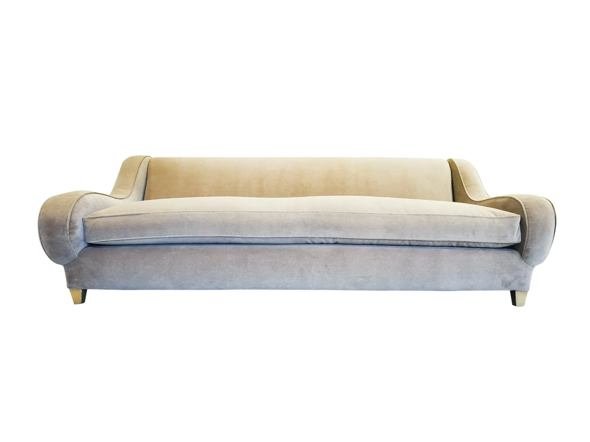 Midcentury James Mont Velvet Mohair Sofa