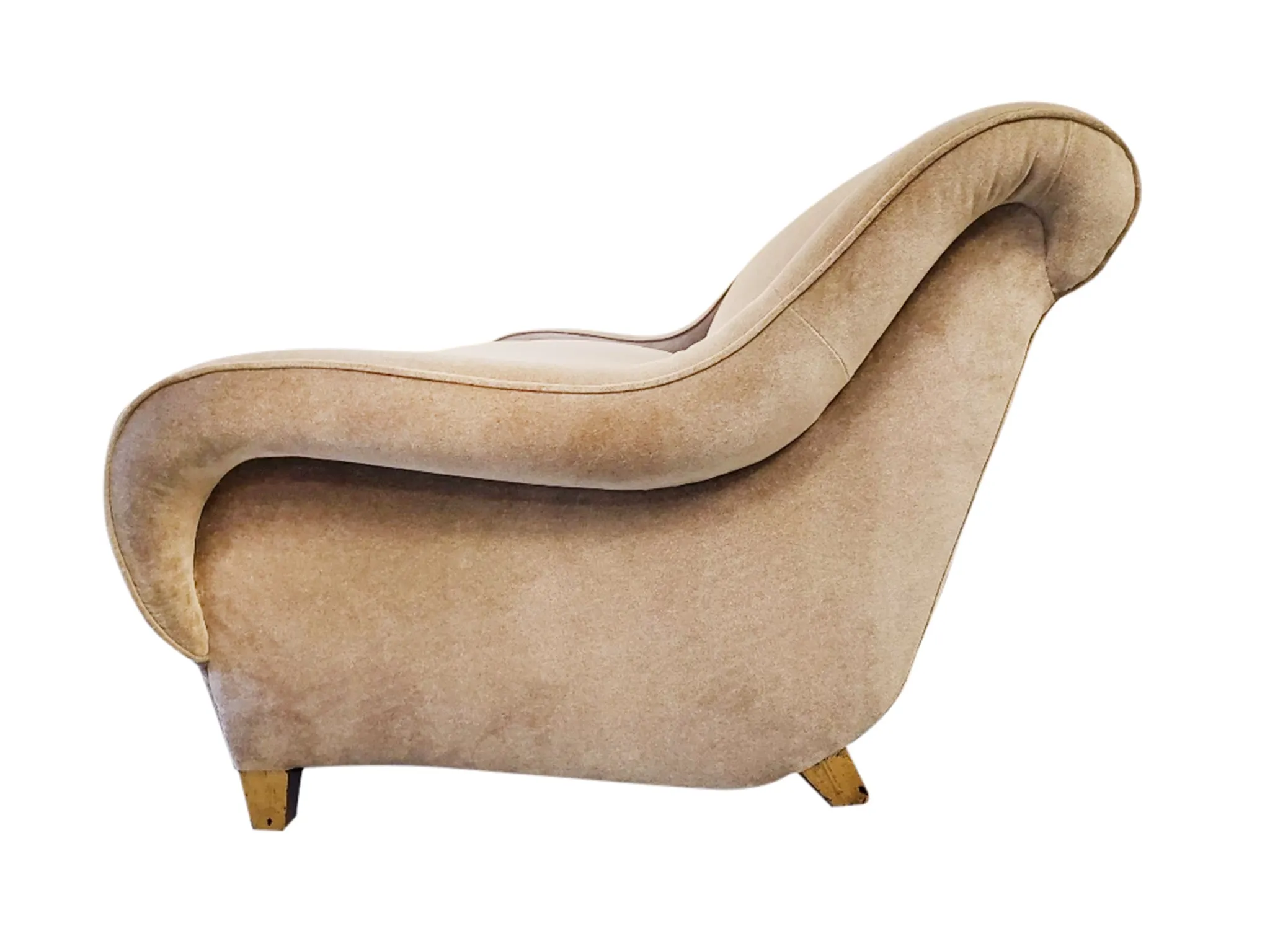 Midcentury James Mont Velvet Mohair Sofa