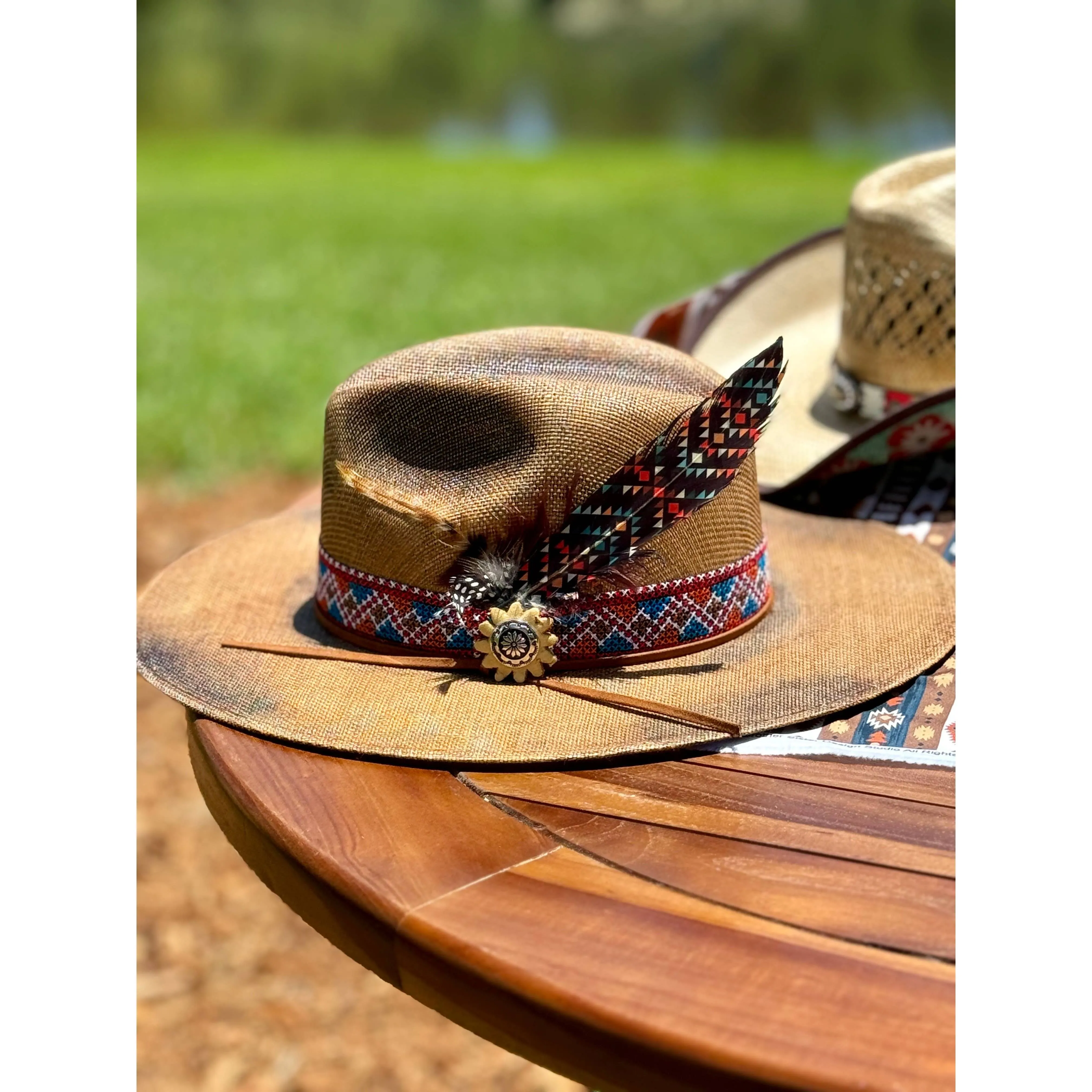 Midnight Desert Hat Feather - Western Hat Accessory