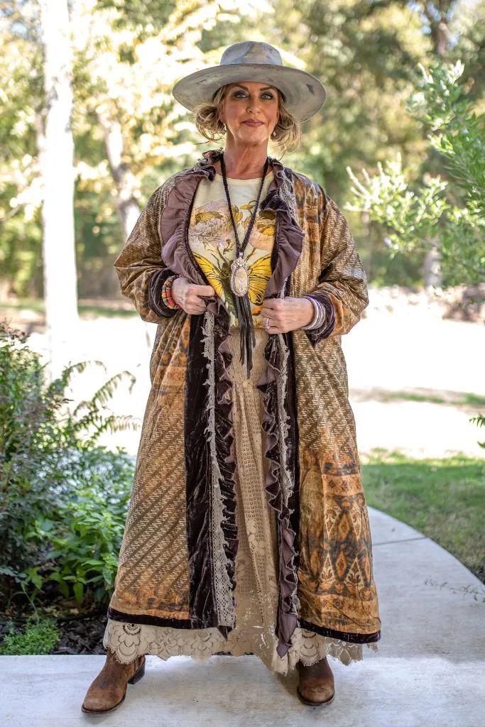 Midnight Slumber Duster Coat Reversible!!