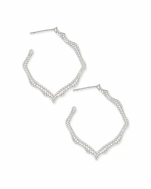 Miku Hoop Earrings In Silver