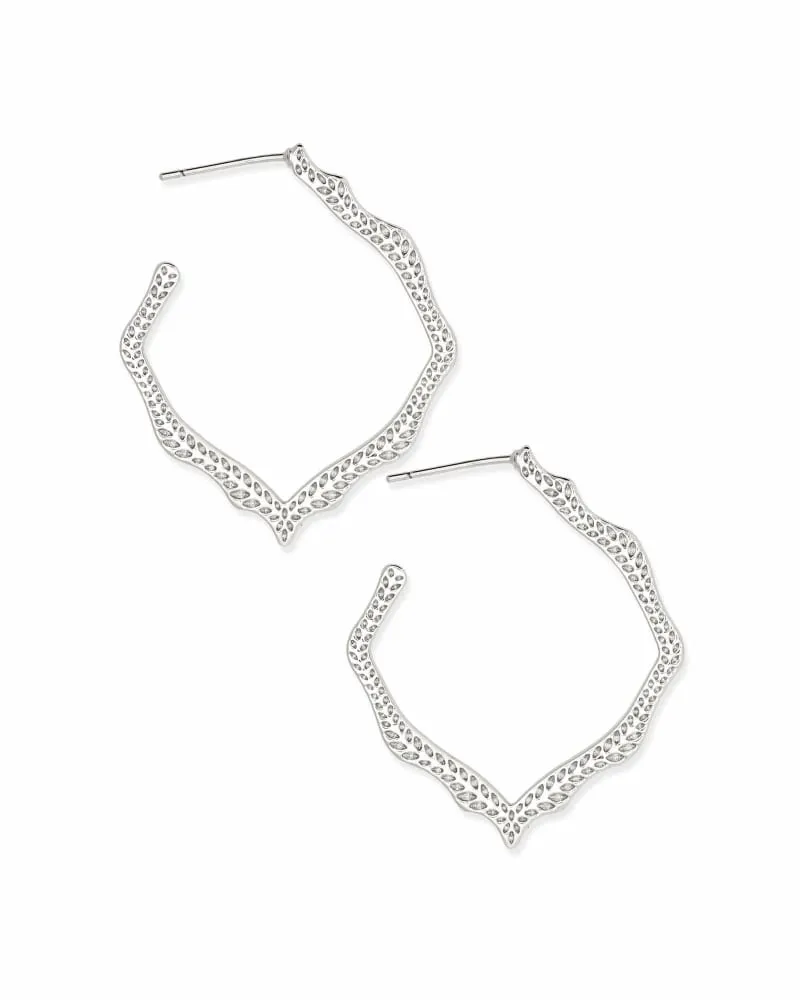 Miku Hoop Earrings In Silver