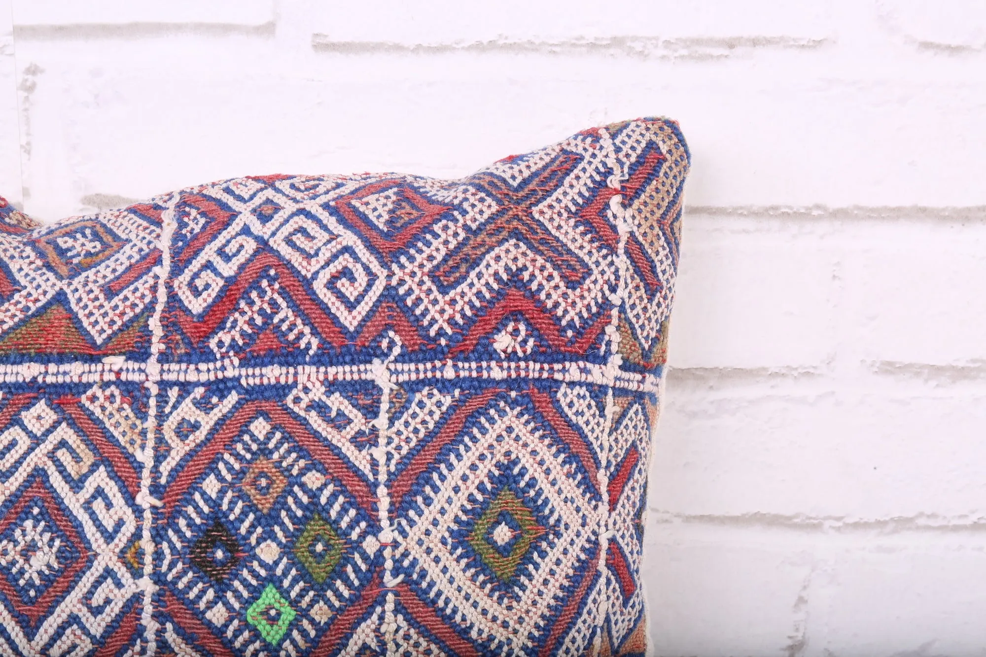 Moroccan pillow rug 11.4 inches X 18.1 inches