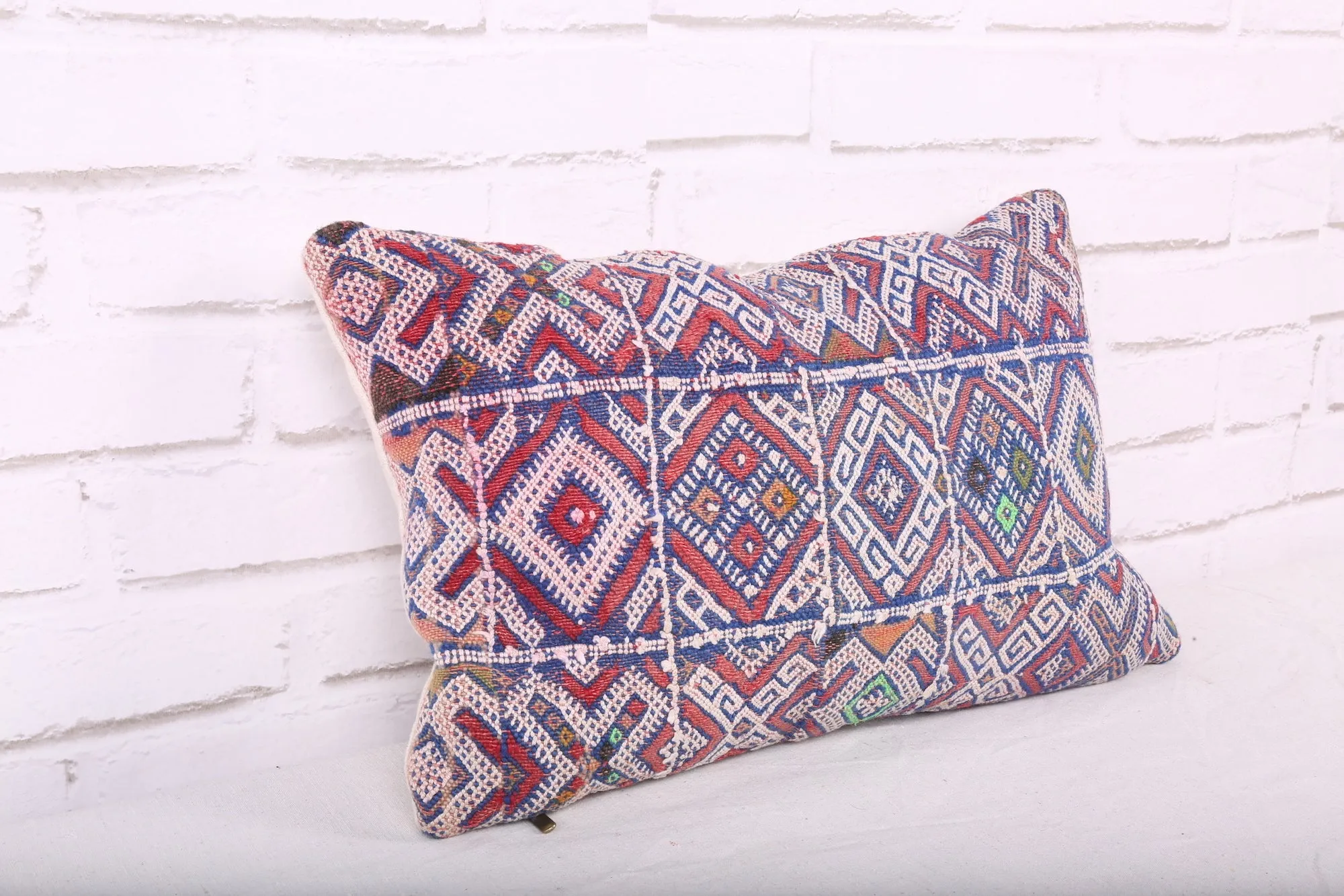 Moroccan pillow rug 11.4 inches X 18.1 inches