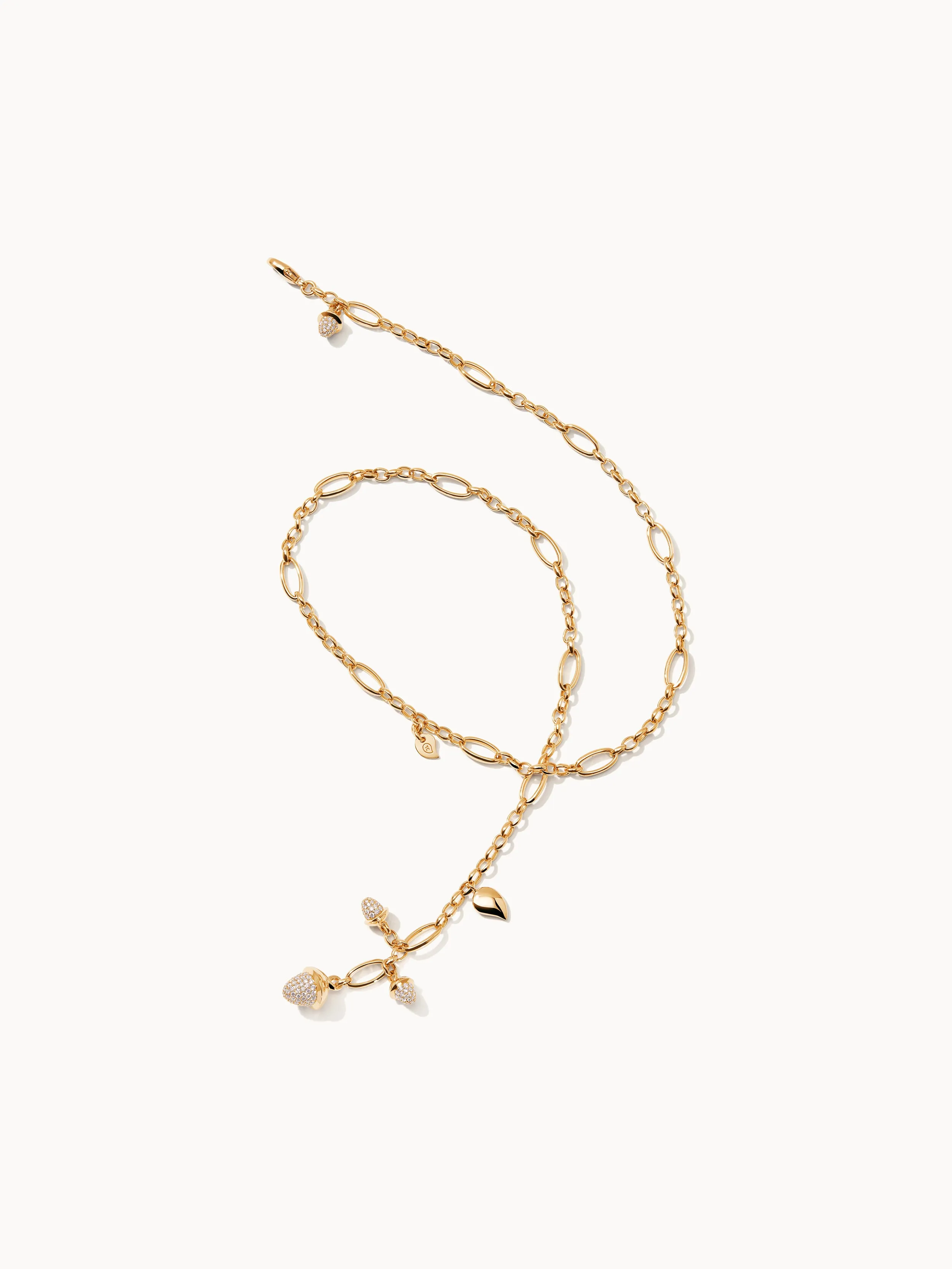 Necklace MIKADO Delicate 51 cm Diamond Pavé with Diamond Pavé