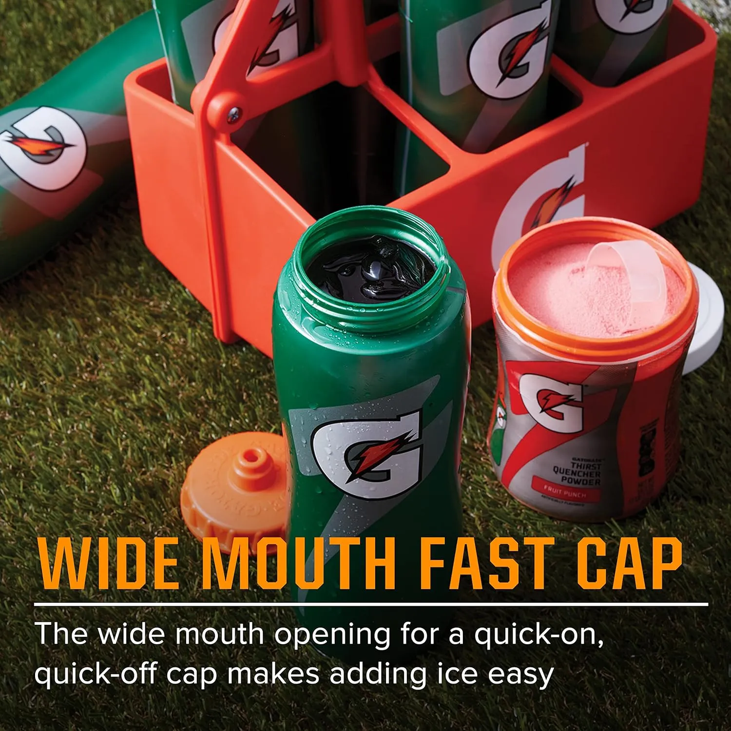 NEW Gatorade Squeeze Bottle, Green, BPA Free, 28 ounces