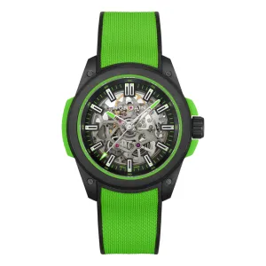 Norqain Independence Wild One Skeleton Watch, 42mm Green Skeleton Dial, NNQ3000QBE2AS/B014/3W1EBR2.20BQ