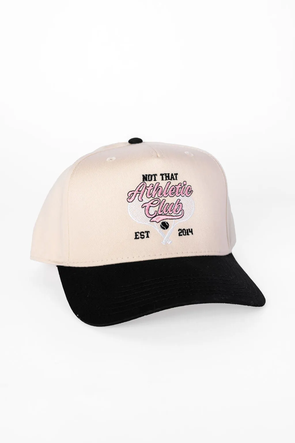 Not That Athletic Club Black and Natural Baseball Hat