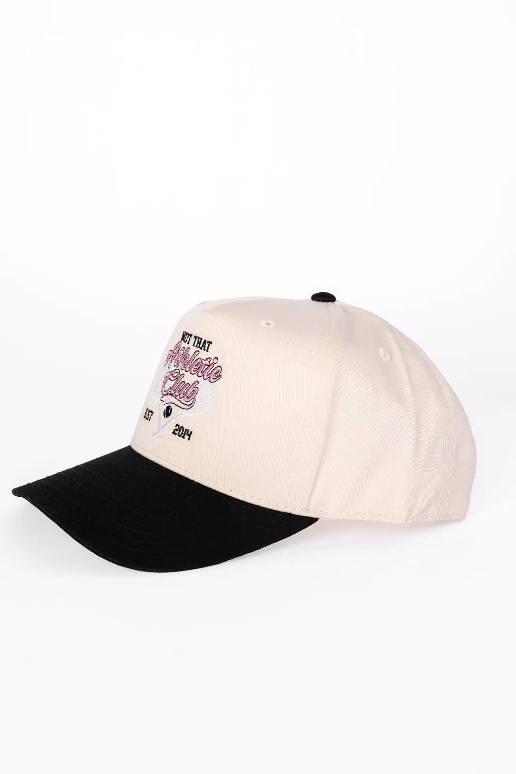 Not That Athletic Club Black and Natural Baseball Hat