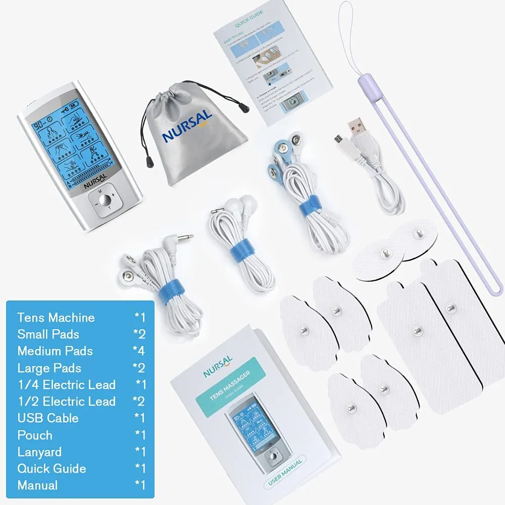 NURSAL 24 Modes Dual Channels EMS TENS Machine