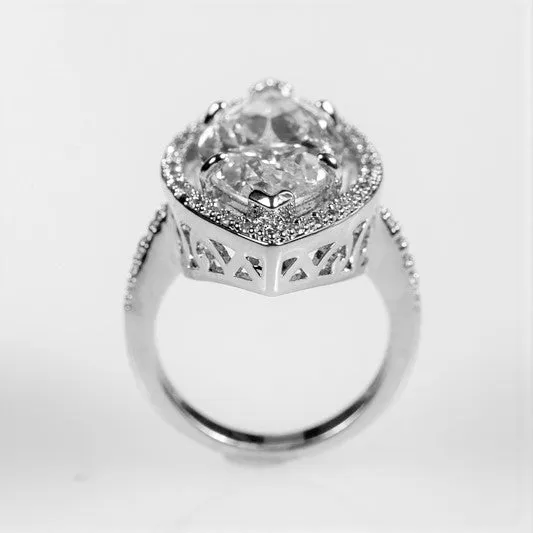 Ohara 10ct Marquise Solitaire Engagement Ring | 12ct