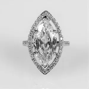 Ohara 10ct Marquise Solitaire Engagement Ring | 12ct