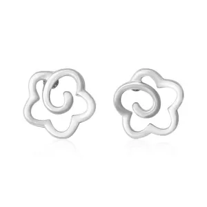 Open Flower Stud Earrings
