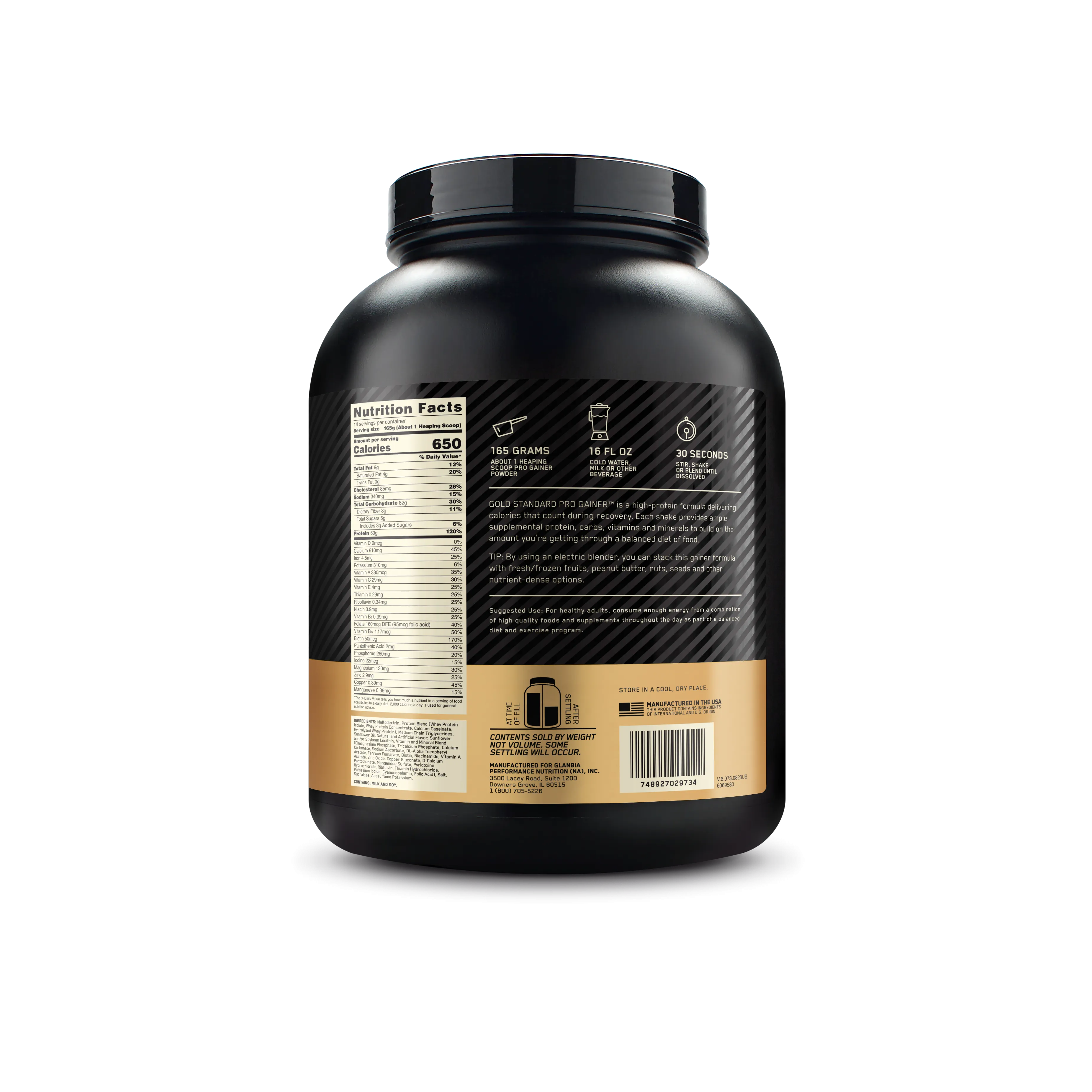 Optimum Nutrition Gold Standard Pro Gainer Protein