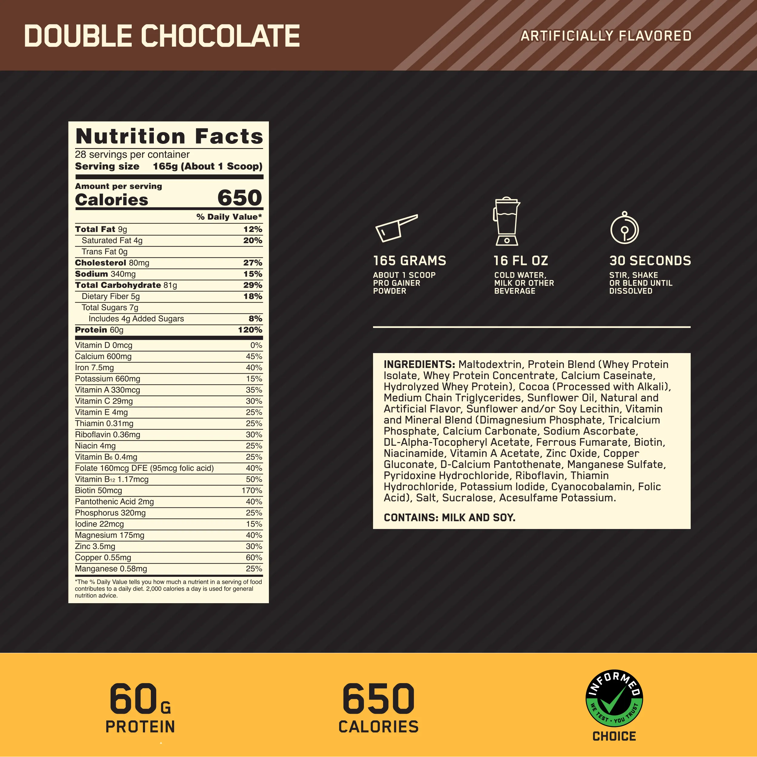 Optimum Nutrition Gold Standard Pro Gainer Protein